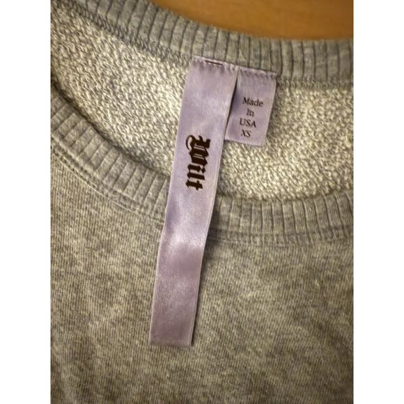 Wilt 100% cotton tie back long sleeve pullover sweatshirt size XS - Picture 2 of 2